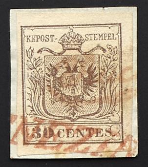 Ú - Lombardei-Venetien Nr. 4 H I, - Briefmarken