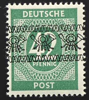 ** - Bizone Nr. I/I - IX/I laut aktuellem Fotoattest Schlegel sind "Marken und Aufdrucke echt, - Stamps