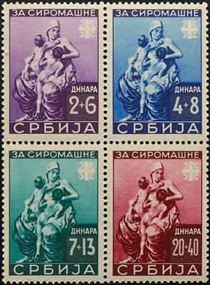 ** - D. Bes. Serbien Nr. 82 I/85 I - Stamps