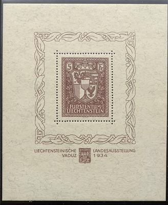 (*) - Liechtenstein Block Nr. 1 (VADUZBLOCK) (104 x 125 mm), - Stamps