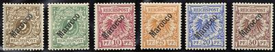 * - Sammlung D. Post in Marokko 1899/ca. 1911, - Stamps