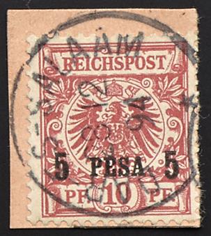 Briefstück - D. Ostafrika Nr. 3 I b - Briefmarken