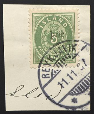 Briefstück - Island Nr. 19 BI, - Francobolli