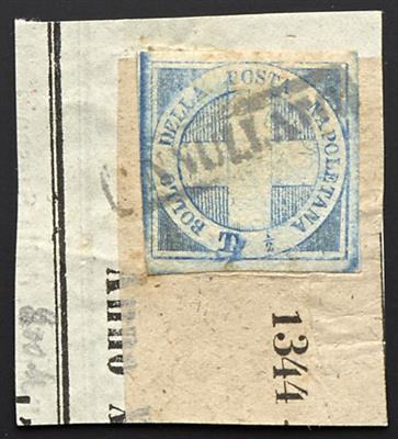 Briefstück - Neapel Nr. 9a ("SAVOYER KREUZ"), - Briefmarken