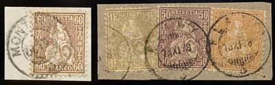 gestempelt/Briefstück - Schweiz Nr. 27 auf Briefstück, - Stamps