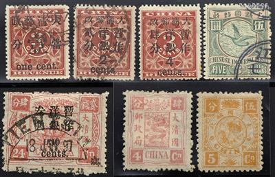 gestempelt/*/Poststück - Sammlung China ca. 1878/1913 mit etwas Portom., - Briefmarken