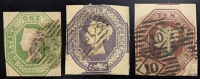 gestempelt - Sammlung Großbrit. ca. 1840/1924, - Stamps