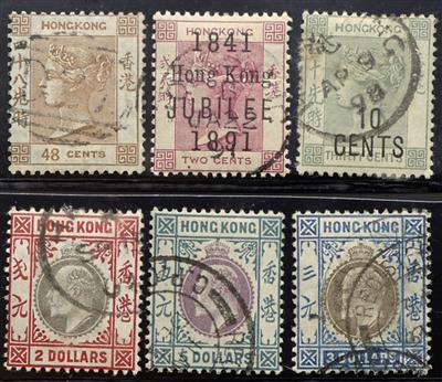 gestempelt/* - Sammlung Hongkong 1862/1912, - Briefmarken