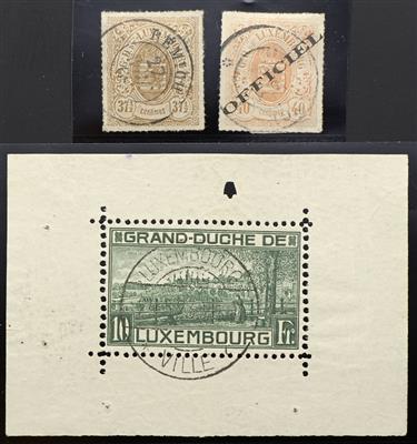 gestempelt/*/(*) - Sammlung Luxemburg ca. 1852/1932, - Briefmarken