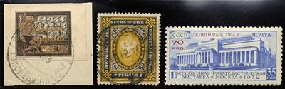 gestempelt/* - Sammlung Rußland mit Sowjetunion ca. 1858/1941 und etwas moderne russ. Ausg., - Stamps