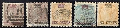 gestempelt/(*) - Sammlung Straits Settlements 1867/1919, - Francobolli