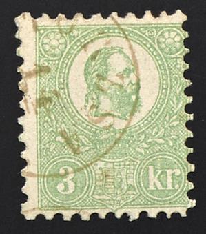 gestempelt - Ungarn Nr. 2 (3 Kreuzer) zart gestempelt, - Stamps