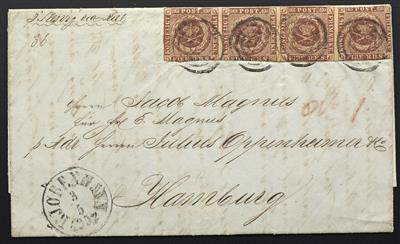 Poststück - Partie Poststücke Dänemark aus ca. 1853/1861, - Briefmarken