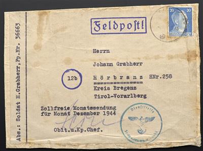 Poststück - Sammlung D. Feldpost Jänner/März 1945 aus Dänemark, - Známky