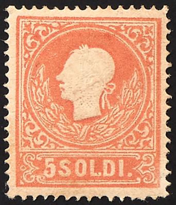 * - Lombardei-Venetien Nr. 9 II, - Briefmarken