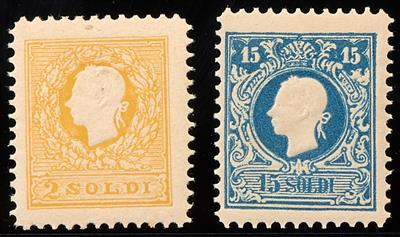 * - ND 1866 der Lombardei-Venetien Nr. 6 und 11, - Stamps