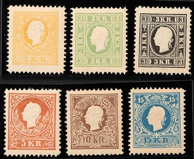 * - ND 1866 der Österreich Nr. 10/15, - Stamps
