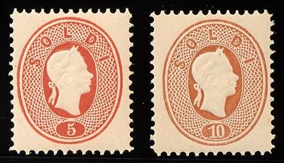 ** - ND 1866 der Venetien Nr. 12/13, - Známky