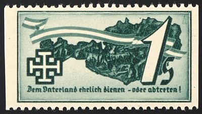 ** - Österr. 1938 Schuschnigg - Wahlwerbevignetten 5 Werte in verschiedenen Farben, - Stamps