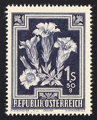 ** - Österr.   ANK Nr. 885 F II (Blumen 1948, - Francobolli