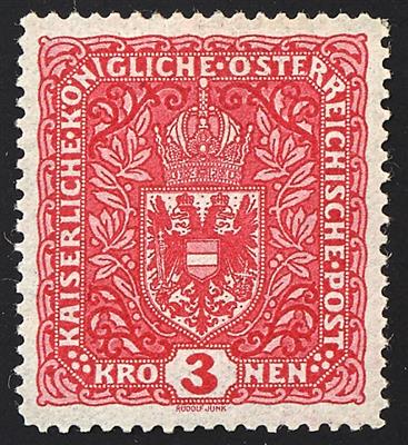 * - Österr. Nr. 205 II (3 Kronen Breitformat), - Francobolli