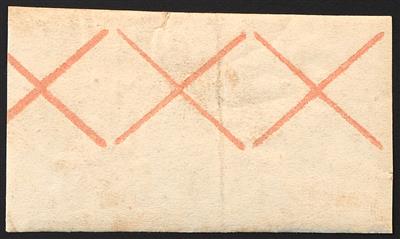 (*) - Österreich Ausgabe 1850 Andreaskreuze in Rot (3 und 1 Paar), - Stamps
