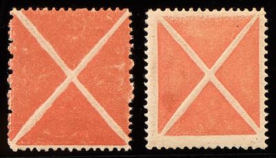 * - Österreich Ausgabe 1858 Kleines und Großes Andreaskreuz in Rot, - Stamps