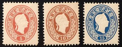 ** - Österreich Neudrucke ND 1866 der Österreich Nr. 20/22, - Briefmarken