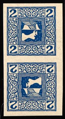 ** - Österreich Nr. 157 K, im senkrechten Kehrdruckpaar - Stamps