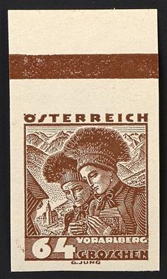 ** - Österreich Nr. 567 U/82 U (Trachten 1 g bis 64 g) ungezähnt - Briefmarken