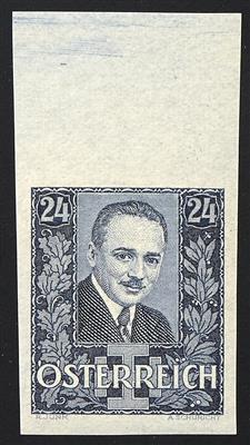 ** - Österreich Nr. 590 U (24 Groschen Dollfuß schwarzblau) ungezähnt - Francobolli