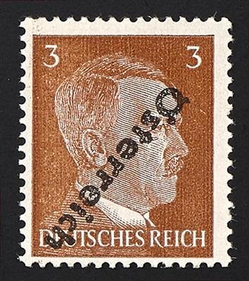 * - Österreich Nr. IV, mit kopfstehendem Aufdruck - Francobolli