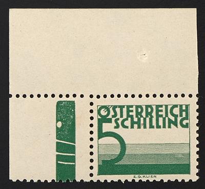 ** - Österreich Porto Nr. 155/58, jede mit Rändern aus der linken oberen Bogenecke - Briefmarken