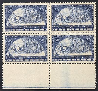 ** - Österreich WIPA glatt, im Viererblock - Briefmarken