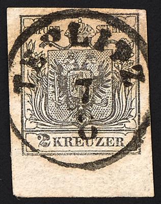 Briefstück/gestempelt - Österreich Nr. 2 H III (10) und Nr. 2 M III (4), - Francobolli