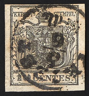 gestempelt - Lombardei-Venetien Nr. 2 H (6, davon eine mit Triest gestempelt - Briefmarken