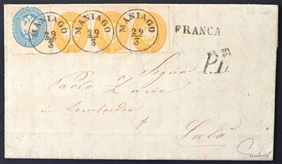 Poststück - Lombardei 1863 - seltene - Francobolli