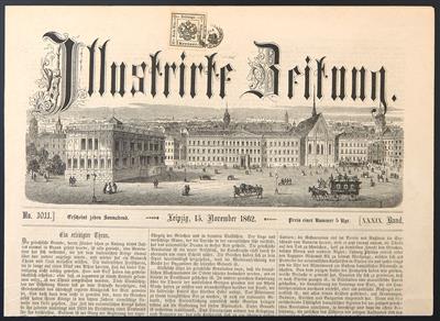 Poststück - Lombardei-Venetien Zeitungsstempelmarke - Známky