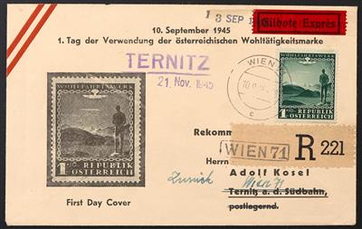 Poststück - Österr. 1945, - Briefmarken