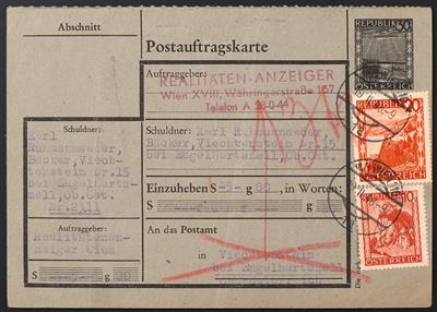 Poststück - Österr. 1948, - Známky