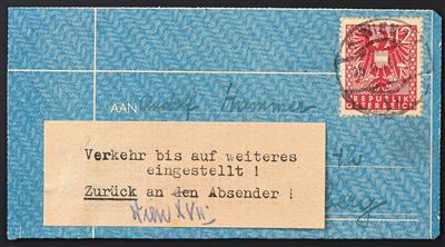 Poststück - Österr., - Briefmarken