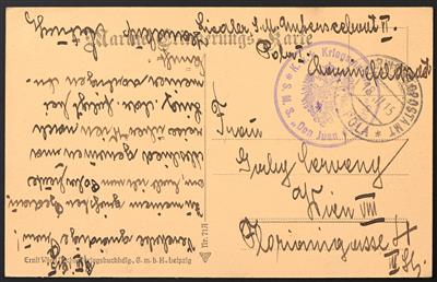 Poststück - Österr. Marine WK I, - Stamps