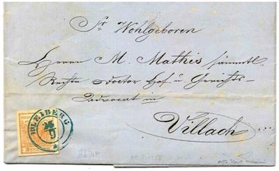 Poststück - Österr. Nr. 3 M IIIb vollrandig - Stamps