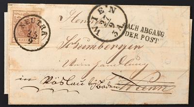 Poststück - Österr. Nr. 4 H I c rostbraun - Stamps