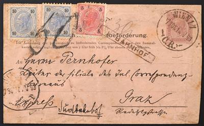 Poststück - Österreich 1893, - Stamps