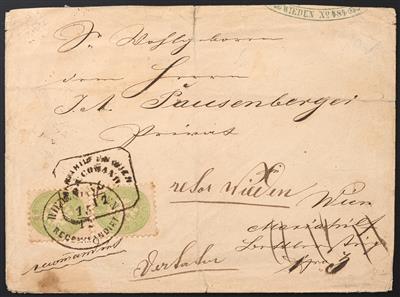 Poststück - Österreich Nr. 31 (2) anschriftseitig - Stamps