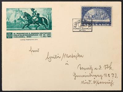 Poststück - Österreich WIPA Faser auf adressiertem Poststück mit Künstlerhaus gestempelt, - Briefmarken