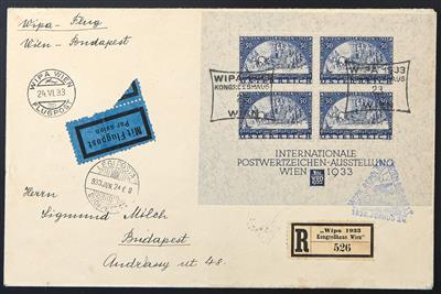 Poststück - Österreich WIPABLOCK, - Briefmarken