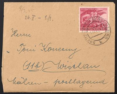 Poststück - Ostmark 1945, - Francobolli