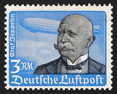 ** - D.Reich Nr. 539 y (3 RM waagrechte Riffelung), - Francobolli